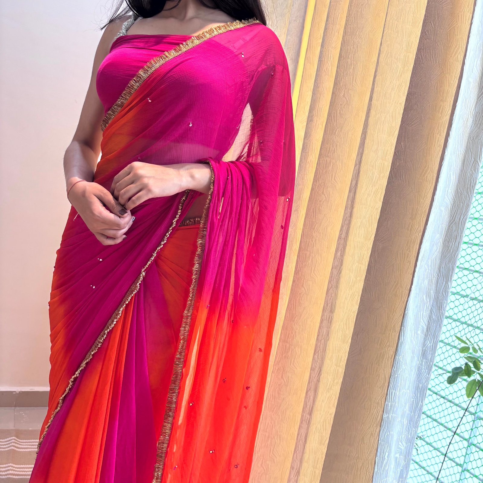 Chiffon Designer Saree's